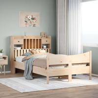 Bedframe zonder matras massief grenenhout 135x190 cm
