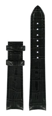 Horlogeband Tissot T035.410.16.051.00 / T610031402 Leder Zwart 18mm