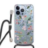 Sweet little flowers: iPhone 13 Pro Transparant Hoesje met koord