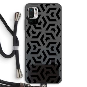 Crazy pattern: Xiaomi Redmi Note 10 5G Transparant Hoesje met koord