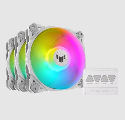 ASUS TUF GAMING TF120 ARGB WHITE EDITION 3IN1 Luchtkoeler 12 cm Wit 3 stuk(s)