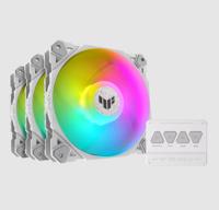 ASUS TUF GAMING TF120 ARGB WHITE EDITION 3IN1 Luchtkoeler 12 cm Wit 3 stuk(s)