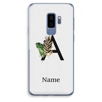 Charcoal Flora: Samsung Galaxy S9 Plus Transparant Hoesje