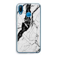 Witte marmer 2: Huawei P20 Lite Transparant Hoesje