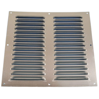 Aluminium Schoepenrooster Opbouw 300 X 300mm - Alu (1-3030a)