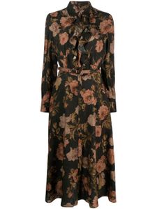 Ralph Lauren Collection robe-chemise Blakye à fleurs - Noir