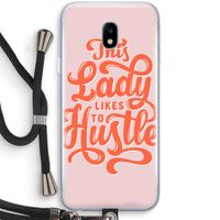Hustle Lady: Samsung Galaxy J3 (2017) Transparant Hoesje met koord