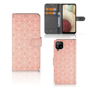 Samsung Galaxy A12 Telefoon Hoesje Pattern Orange