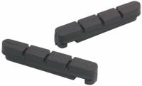 Elvedes remblokrubbers V brake 55 x 12 mm zwart 2 stuks