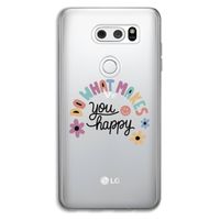 Happy days: LG V30 Transparant Hoesje