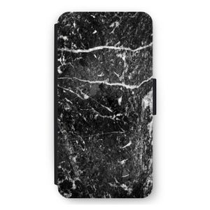 Zwart marmer: iPhone 11 Flip Hoesje