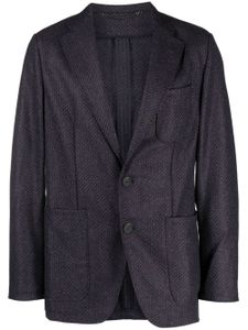 Canali blazer à simple boutonnage - Violet