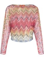 Missoni t-shirt à motif zig-zag - Rouge