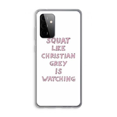 Christian Grey: Samsung Galaxy A72 Transparant Hoesje