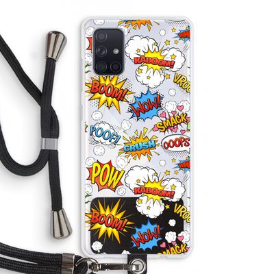 Pow Smack: Samsung Galaxy A71 Transparant Hoesje met koord