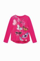 Shirt met 3D-vlinders - RED - 11/12