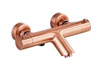 Saniclear Copper thermostatische opbouw badkraan geborsteld koper