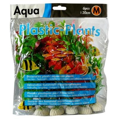 Superfish Aqua Plants M Set - Kunstmatige Aquariumplanten 20cm, 6st - Onderhoudsvrij & Veilig