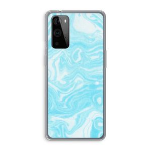 Waterverf blauw: OnePlus 9 Pro Transparant Hoesje