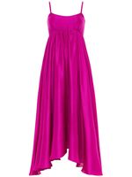 AZEEZA robe Rachel mi-longue en soie - Rose