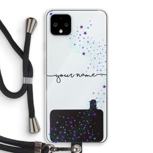 Sterren: Pixel 4 XL Transparant Hoesje met koord
