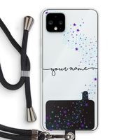 Sterren: Pixel 4 XL Transparant Hoesje met koord