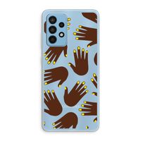 Hands dark: Samsung Galaxy A52 Transparant Hoesje