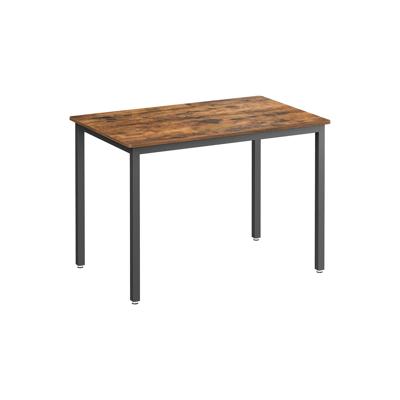 Eetkamertafel voor 4 personen, vintage bruin-zwart