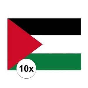 10x stuks Palestina stickers