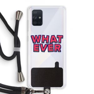 Whatever: Samsung Galaxy A71 Transparant Hoesje met koord
