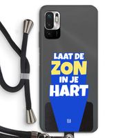 Laat de zon in je hart: Xiaomi Redmi Note 10 5G Transparant Hoesje met koord