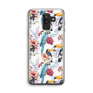 Bloemen tukan: Samsung Galaxy J8 (2018) Transparant Hoesje