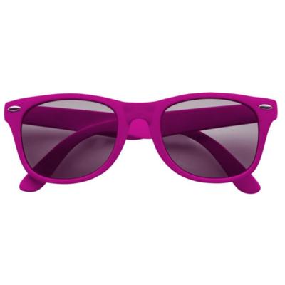 Feest Zonnebril - fuchsia roze - kunststof - volwassenen - dames/heren