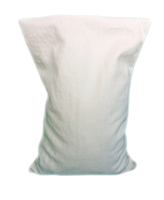 Ecologisch Kersenpitkussen 30x20 cm met wasbaar hoesje (Kleur: Wit)
