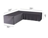 Hoes loungeset hoek 235 x 235 x 100 x 70 cm AeroCover - Aerocover