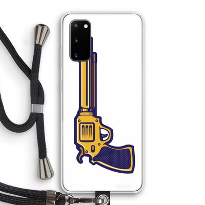 Pew Pew Pew: Samsung Galaxy S20 Transparant Hoesje met koord