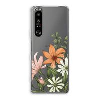 Floral bouquet: Sony Xperia 1 III Transparant Hoesje