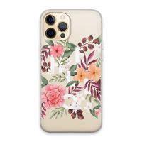 Hello in flowers: iPhone 13 Pro Max Transparant Hoesje