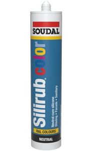 Soudal Silirub Color | Siliconenkit | Kleibruin Ral 8003 | 300 ml - 116305