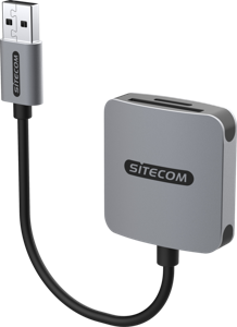 Sitecom MD-1009 geheugenkaartlezer USB 2.0 Zwart, Grijs