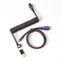 Keychron Coiled Aviator kabel regenboog
