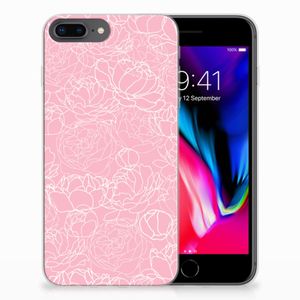 Apple iPhone 7 Plus | 8 Plus TPU Case White Flowers