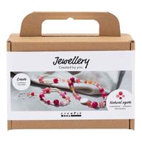 Creativ Company Mini hobbyset sieraden halsketting en armband roze