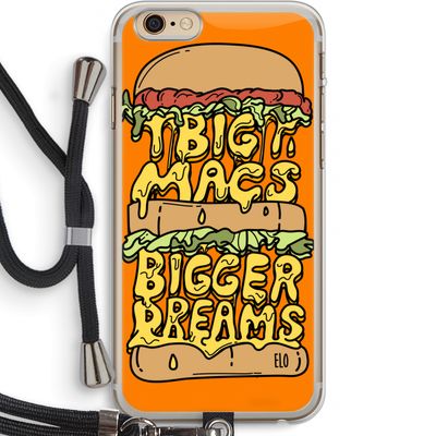 Big Macs Bigger Dreams: iPhone 6 PLUS / 6S PLUS Transparant Hoesje met koord