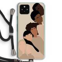 Sweet creatures: Pixel 5a 5G Transparant Hoesje met koord
