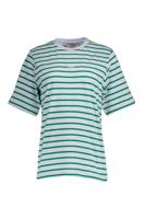Stripe studio floor t-shirt - light blue/grass green - 13778