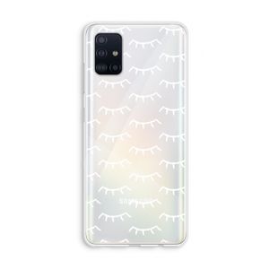Wimpers: Galaxy A51 4G Transparant Hoesje