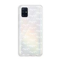 Wimpers: Galaxy A51 4G Transparant Hoesje