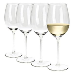 Set van 4x stuks wijnglazen - glas - 410 ml