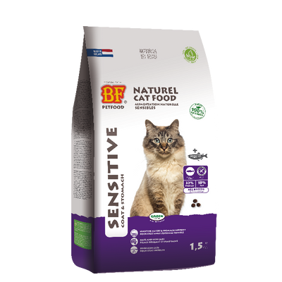 Biofood Premium sensitive coat/stomach kattenvoer 1,5kg